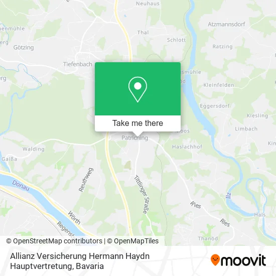 Карта Allianz Versicherung Hermann Haydn Hauptvertretung