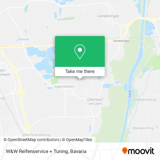 Карта W&W Reifenservice + Tuning