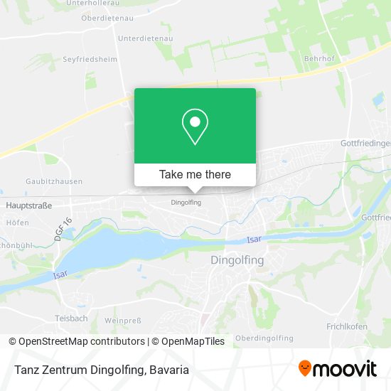 Карта Tanz Zentrum Dingolfing