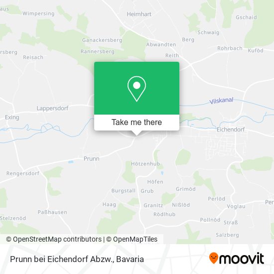 Prunn bei Eichendorf Abzw. map
