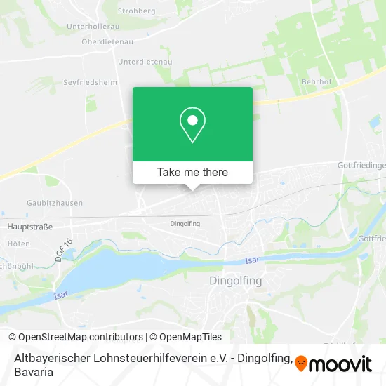 Карта Altbayerischer Lohnsteuerhilfeverein e.V. - Dingolfing