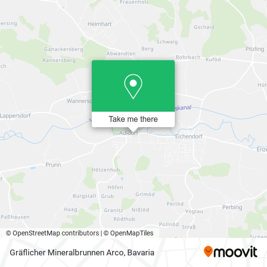Gräflicher Mineralbrunnen Arco map