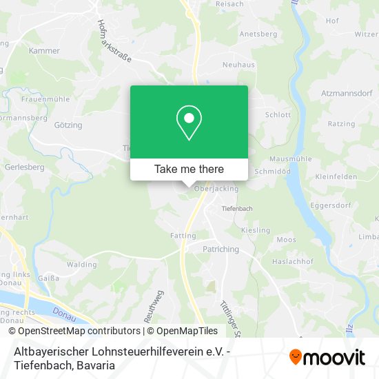 Altbayerischer Lohnsteuerhilfeverein e.V. - Tiefenbach map