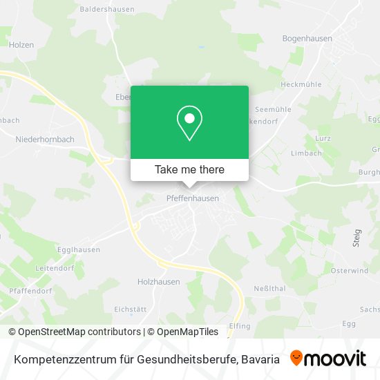 Kompetenzzentrum für Gesundheitsberufe map