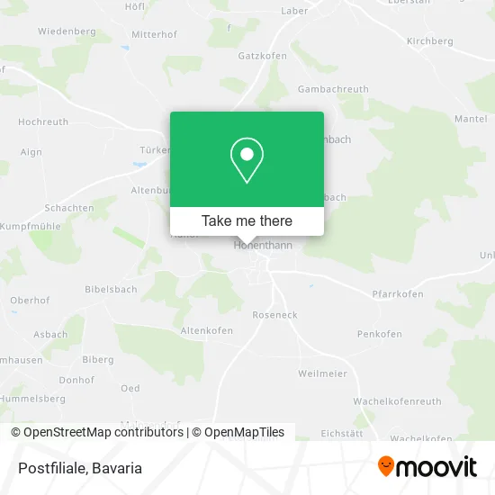 Карта Postfiliale