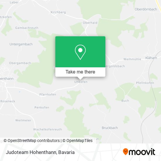 Judoteam Hohenthann map