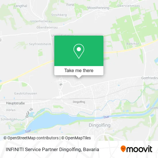 Карта INFINITI Service Partner Dingolfing