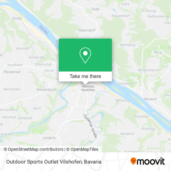 Карта Outdoor Sports Outlet Vilshofen