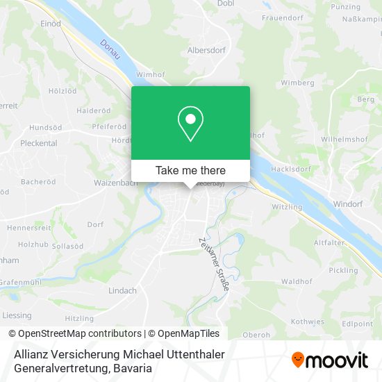 Allianz Versicherung Michael Uttenthaler Generalvertretung map