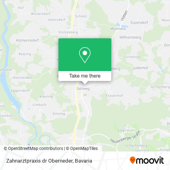 Zahnarztpraxis dr Oberneder map