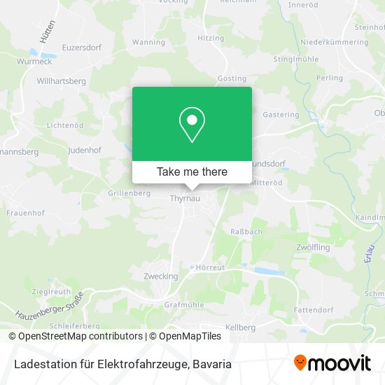 Ladestation für Elektrofahrzeuge map
