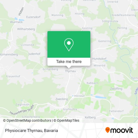 Physiocare Thyrnau map