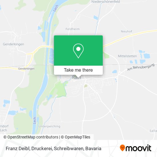 Карта Franz Deibl, Druckerei, Schreibwaren