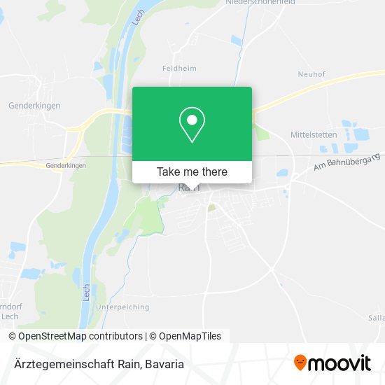 Ärztegemeinschaft Rain map
