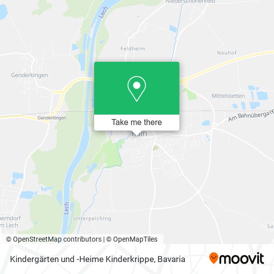 Kindergärten und -Heime Kinderkrippe map