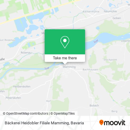 Bäckerei Heidobler Filiale Mamming map