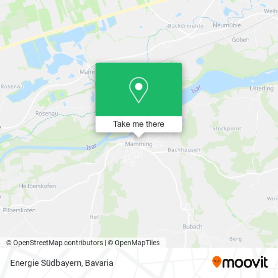 Energie Südbayern map