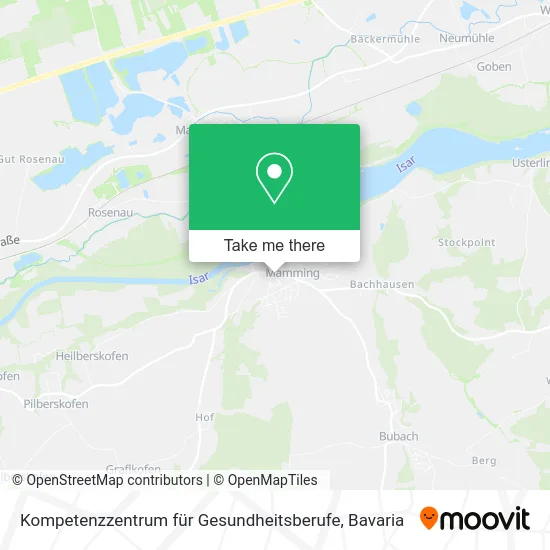 Карта Kompetenzzentrum für Gesundheitsberufe