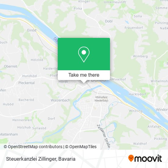 Steuerkanzlei Zillinger map