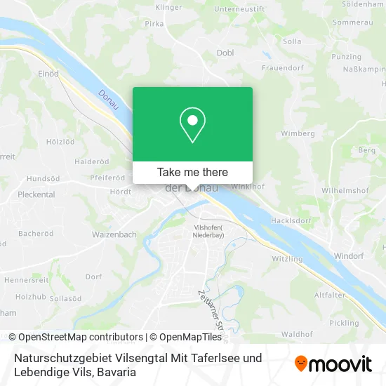 Карта Naturschutzgebiet Vilsengtal Mit Taferlsee und Lebendige Vils