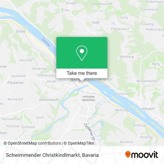 Schwimmender Christkindlmarkt map