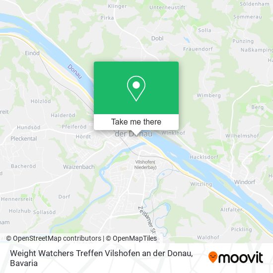Weight Watchers Treffen Vilshofen an der Donau map