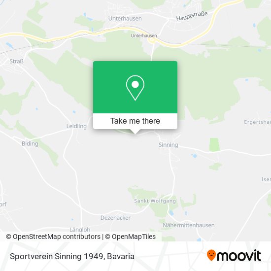 Sportverein Sinning 1949 map