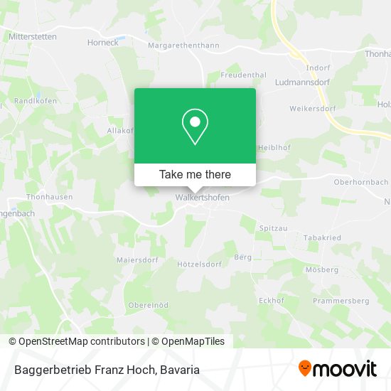 Baggerbetrieb Franz Hoch map