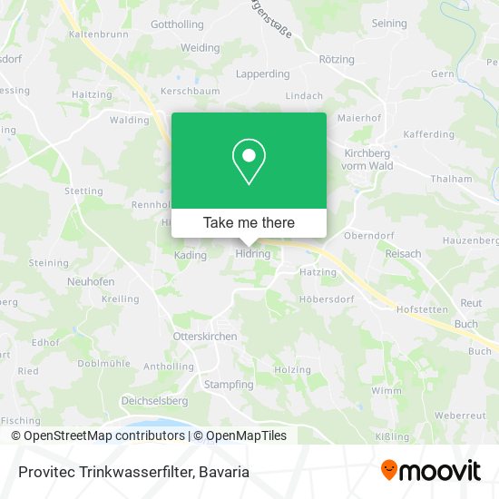 Provitec Trinkwasserfilter map