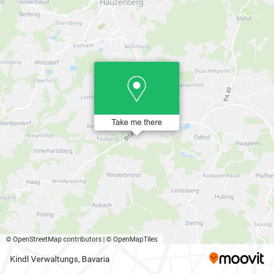 Kindl Verwaltungs map