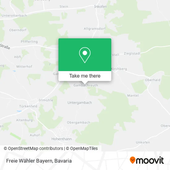 Карта Freie Wähler Bayern