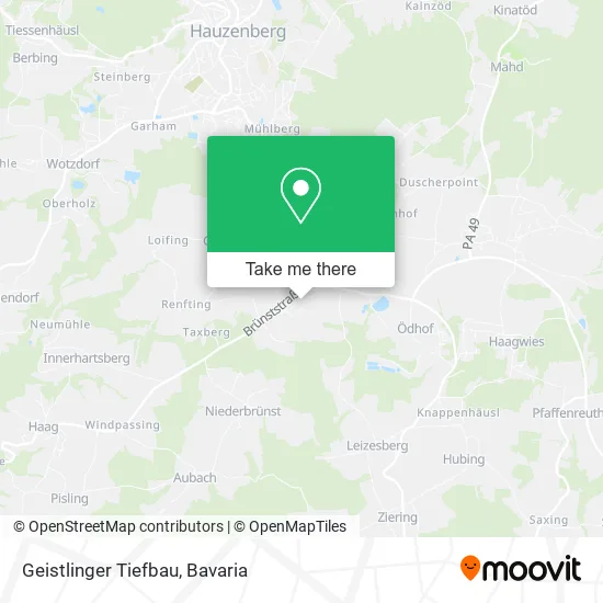 Карта Geistlinger Tiefbau