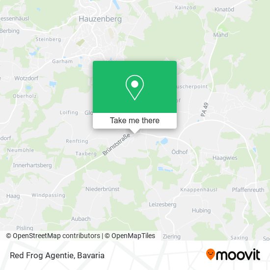 Red Frog Agentie map