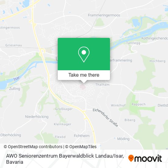 AWO Seniorenzentrum Bayerwaldblick Landau / Isar map