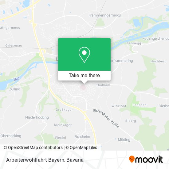 Arbeiterwohlfahrt Bayern map