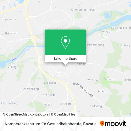 Kompetenzzentrum für Gesundheitsberufe map