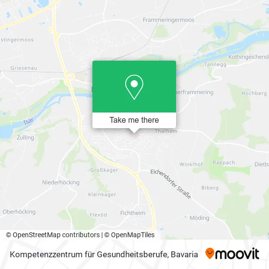 Карта Kompetenzzentrum für Gesundheitsberufe