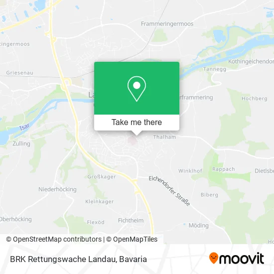 Карта BRK Rettungswache Landau