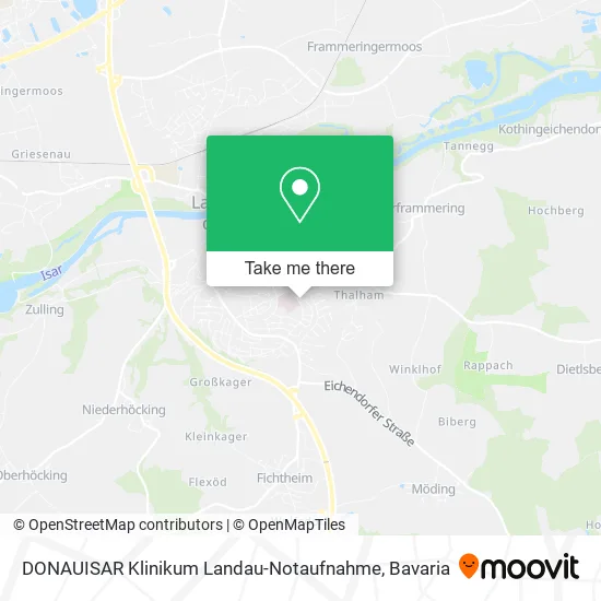 Карта DONAUISAR Klinikum Landau-Notaufnahme