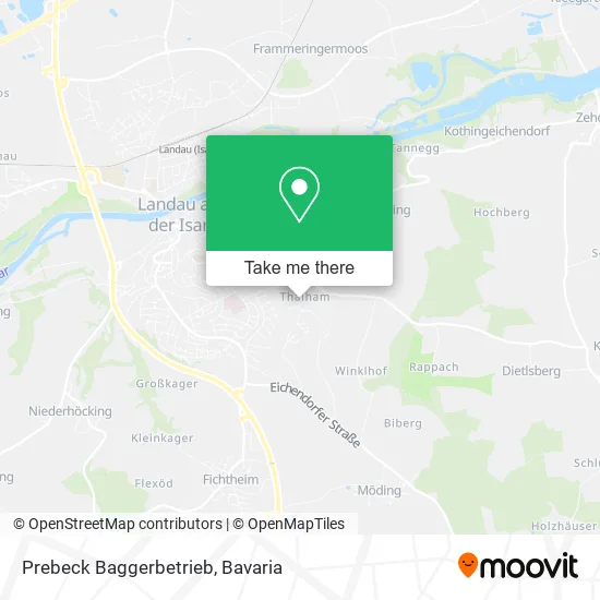 Карта Prebeck Baggerbetrieb