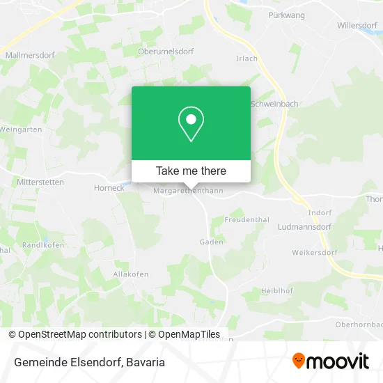Карта Gemeinde Elsendorf