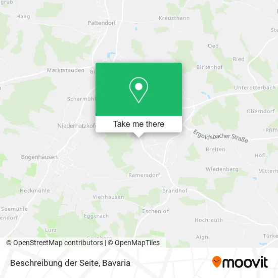 Карта Beschreibung der Seite