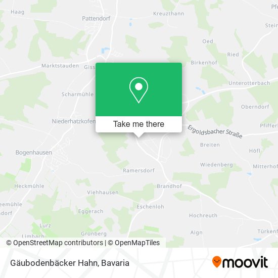 Gäubodenbäcker Hahn map