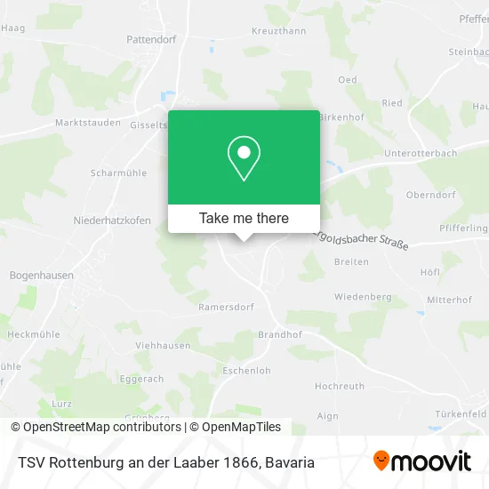 Карта TSV Rottenburg an der Laaber 1866