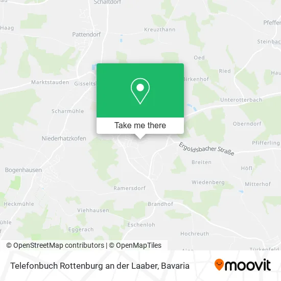Карта Telefonbuch Rottenburg an der Laaber
