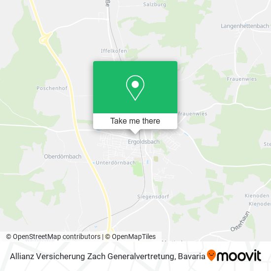 Allianz Versicherung Zach Generalvertretung map