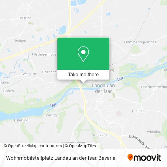 Карта Wohnmobilstellplatz Landau an der Isar