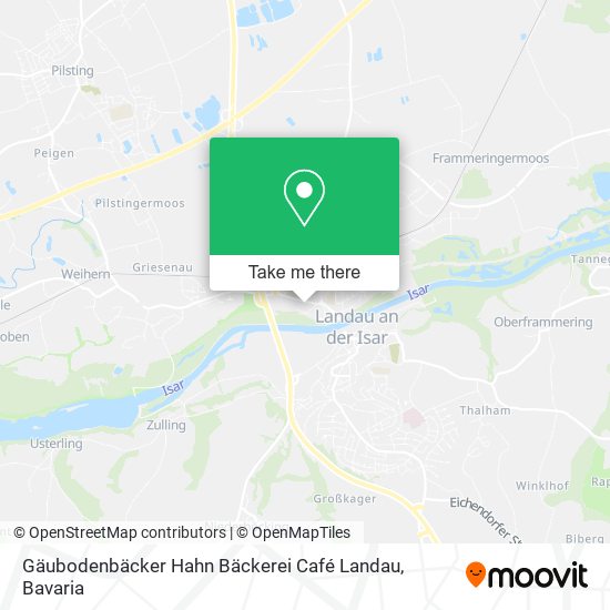 Gäubodenbäcker Hahn Bäckerei Café Landau map