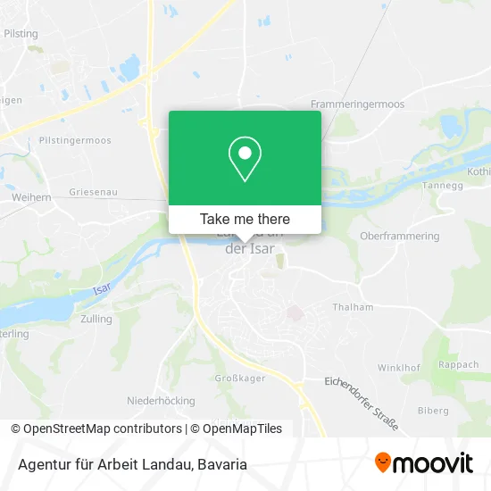 Карта Agentur für Arbeit Landau