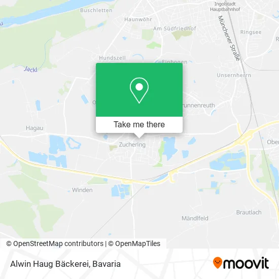 Карта Alwin Haug Bäckerei